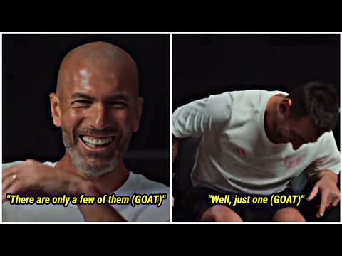 Lionel Messi laughed out loud when Zidane admired him as the only GOAT in the world 🥲 👏🇫🇷🐐🇦🇷