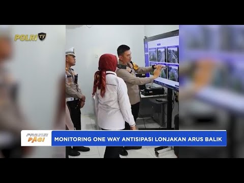 POLRES CIREBON KOTA MONITORING ONE WAY DI JALUR TOL, ANTISIPASI LONJAKAN ARUS BALIK LIBUR LEBARAN