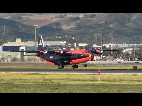Cavok Air Antonov An-12B UR-CKM Take Off Malaga LEMG