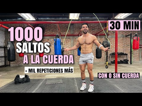 Cardio HIIT 1000 Saltos a la CUERDA (30 Minutos) Rutina A Mil Por Hora