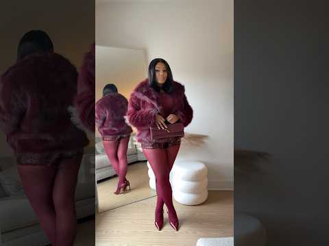 OOTD 🍷 @SHEINOFFICIAL #ootd #girlsnightout #monochrome #monochromeoutfit #burgundy #aesthetic