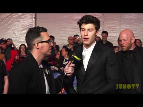 Shawn Mendes on the 2017 JUNO Awards Red Carpet