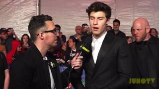 Shawn Mendes on the 2017 JUNO Awards Red Carpet
