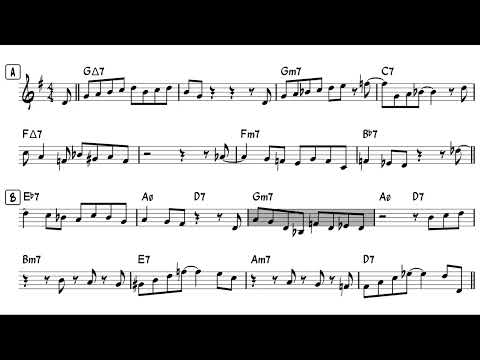 Ornithology | Charlie Parker - Backing Track / Play-Along with Lead Sheet