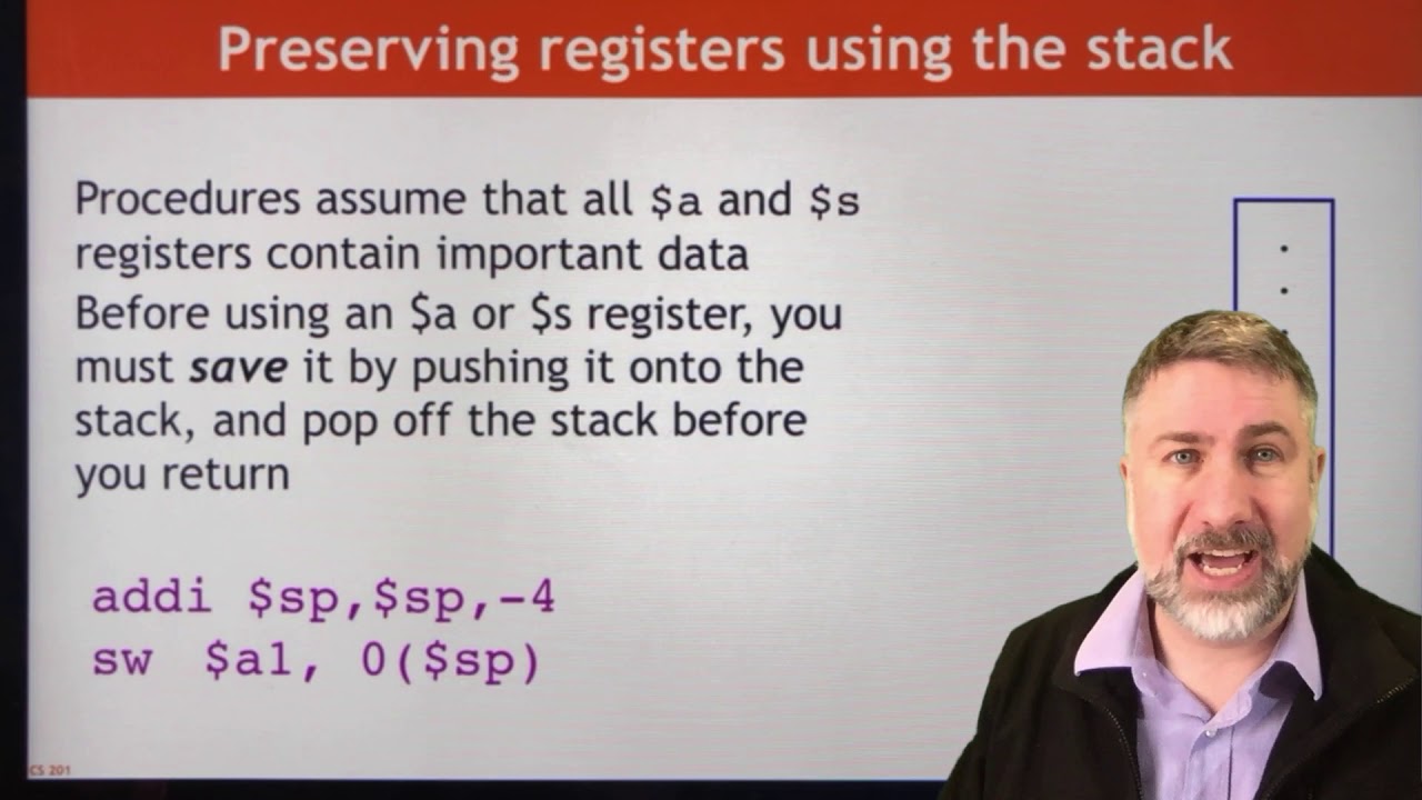 Using the Stack for Subroutine Calls