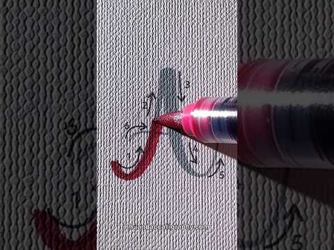 Letter Aa | Writing Tutorial ✍️ #handlettered #shorts #calligraphy