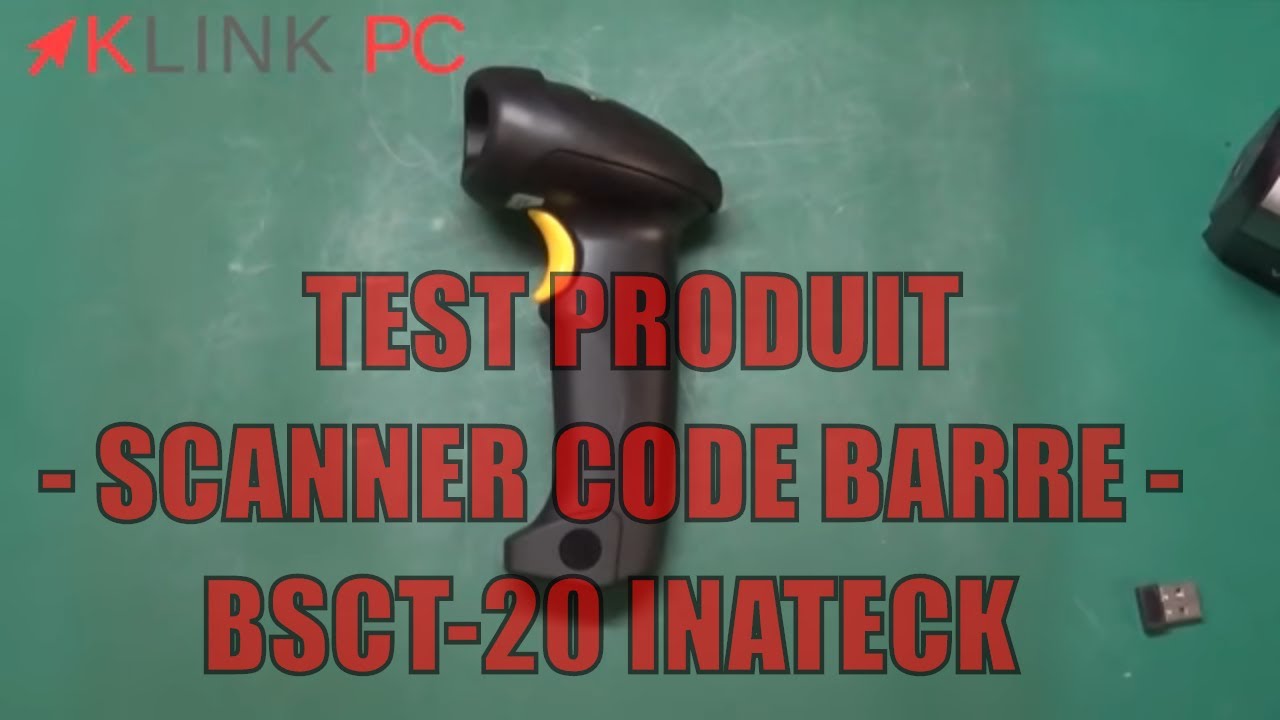 Test scanner codes barres USB sans fil Inateck BCST-20