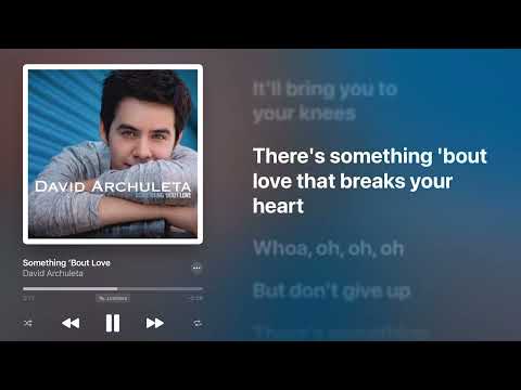 David Archuleta - Something 'Bout Love (Karaoke Instrumental)