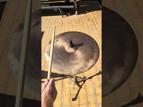 UFIP 20" Ride "Red Sound" years 70 CUSTOMIZED w/ rivets image 4