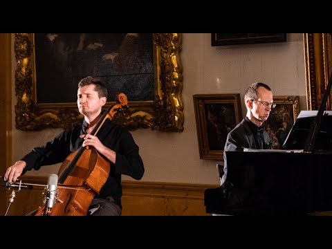 Bach. Adagio from Organ Toccata in C major, BWV 564. Max Beitan - cello, Juris Zvikovs - piano