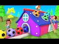 DIY Soccer Ball Wooden House Little Baby Boy Girl Fun Activities Preschool Kids 3D Educational