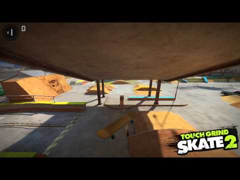 Touchgrind Skate 2: Car Park Challenges - pop shuvit to slide trick down the toll gate barrier