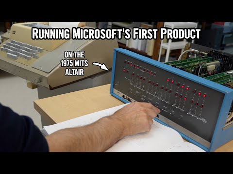 Running Microsoft's first product on the Altair 8800, from paper tape