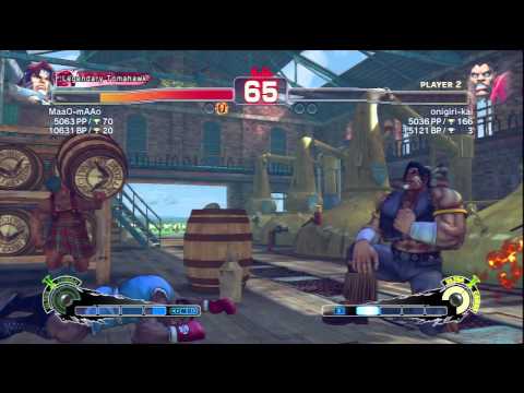 MaaO-mAAo (T.Hawk) Vs onigiri-kai (Balrog) SSF4 AE Ranked Matches - PSN