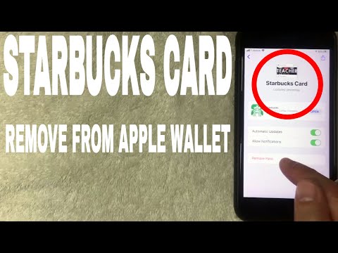 ✅ How To Remove Starbucks Gift Card From Apple Wallet...