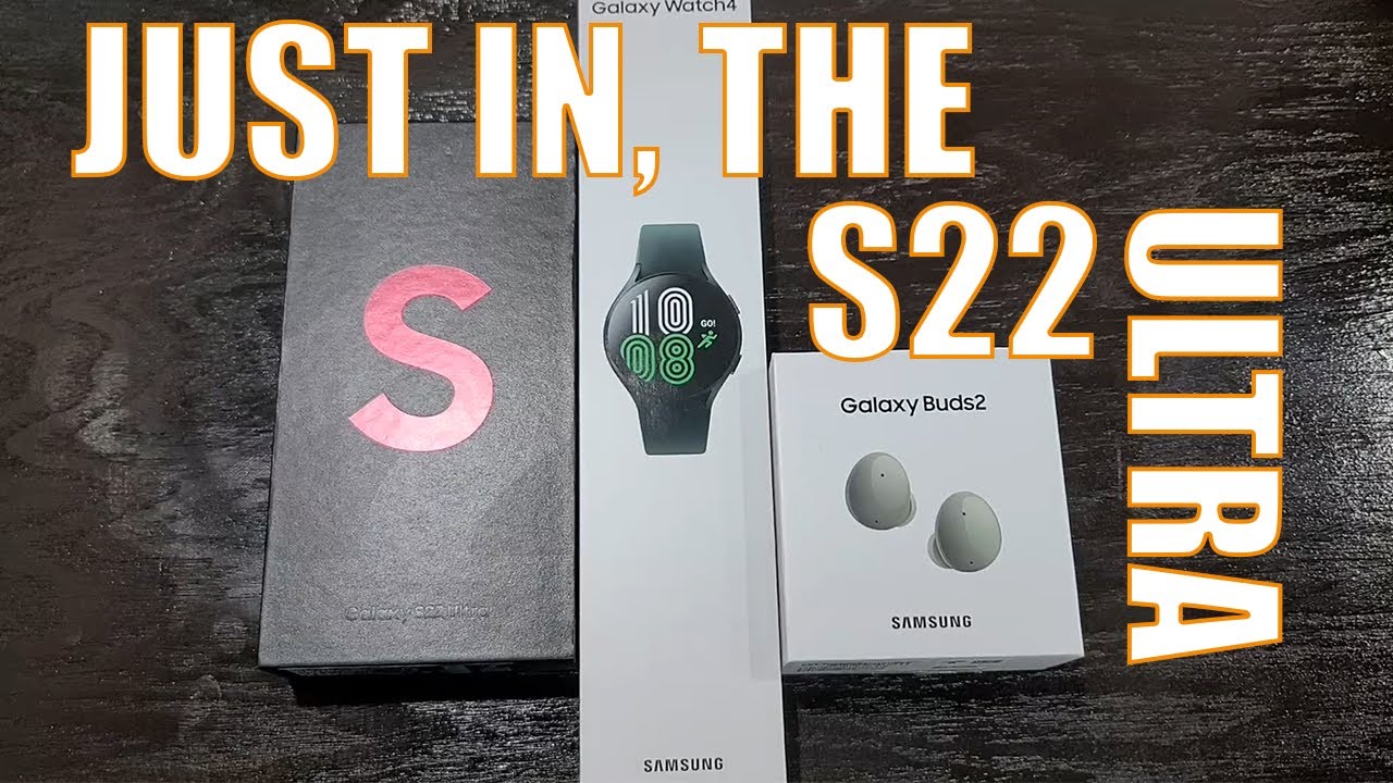 S22 ULTRA UNBOXING BURGUNDY COLOR WITH GALAXY BUDS S2 AND GALAXY WATCH 4!