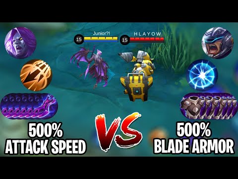 500% ATTACK SPEED MOSKOV VS 500% ARMOR JHONSON - WHO WILL WIN? MOBILE LEGENDS BANG BANG