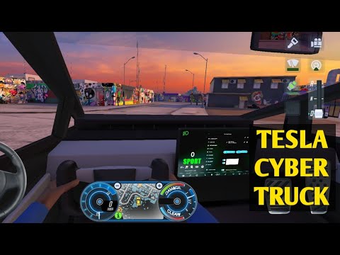 Tesla Cyber Truck | #3 City car driving games Android ios Taxi simulator 2020 gameplay