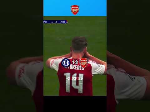 Last 4 Arsenal vs Italian Teams ☠️ #football