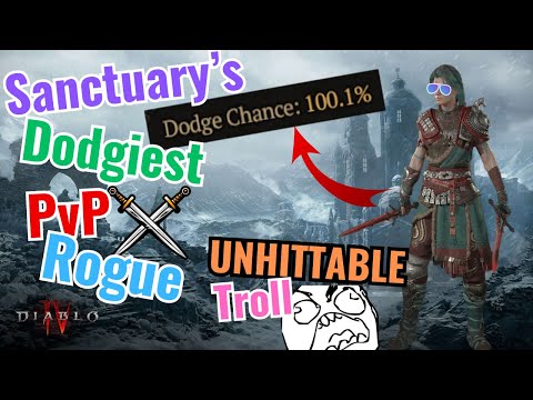 Diablo 4 PvP Rogue is BROKEN! 100% Dodge!!!