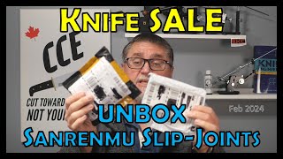 Knife Sale (February 2024) and Sanrenmu Slip-Joint Unboxing
