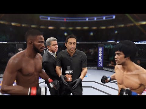 尼爾-馬格尼VS李小龍（EA體育UFC2）--CPU對CPU。 (Neil Magny vs. Bruce Lee (EA Sports UFC 2) - CPU vs. CPU)