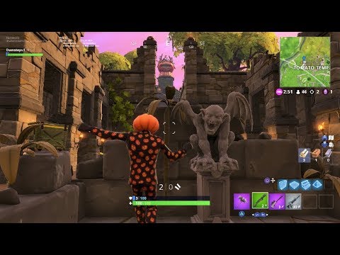 defi fortnite danser devant differentes gargouilles defis cauchemars - carte gargouille fortnite