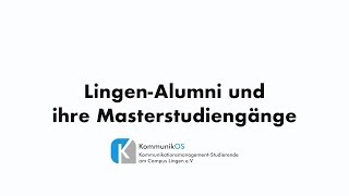 Lingen-Alumni und ihre Masterstudiengänge