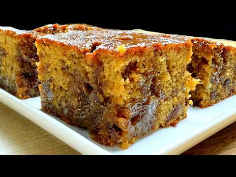 Quick Delicious Cake recipe! Sticky Toffee Cake recipe - Cake in 5 minutes! Date cake recipe