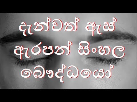 "දැන්වත් ඇස් ඇරපන් සිංහල බෞද්ධයෝ"