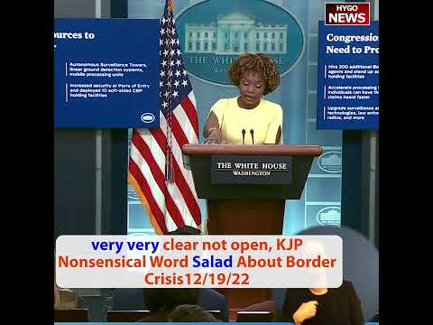 Very very clear border not open, KJP Nonsensical Word Salad About Border