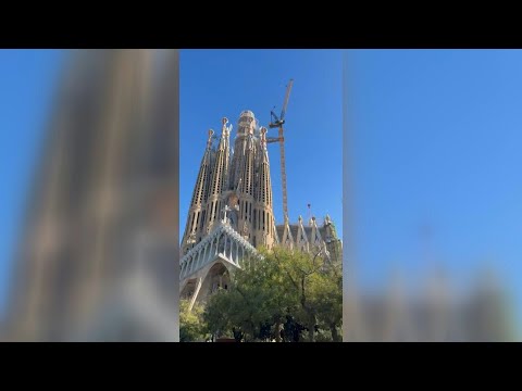 First arm of Sagrada Familia's cross installed as construction nears end | AFP