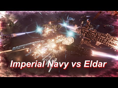 Imperial Navy vs Eldar! Rank 157, Heroic Difficulty, 1500 Points - Battlefleet Gothic Armada