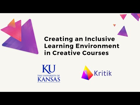 Creating an Inclusive Learning Environment in Creative Courses