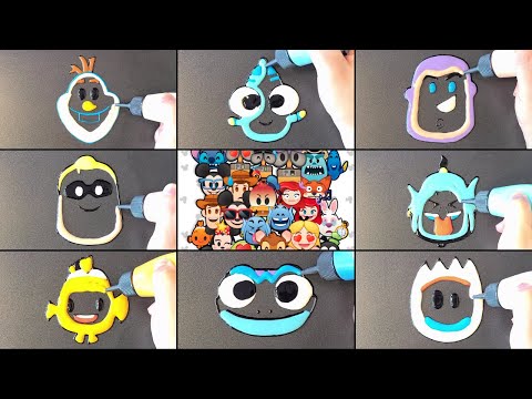 Disney Emojis Pancake Art - Olaf, Dory, Buzz Lightyear, Mr. Incredible, Genie, Nemo, Bruni, Forky