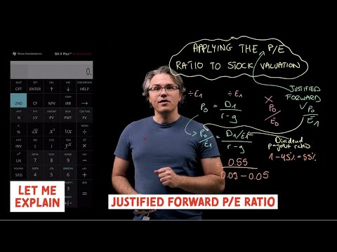 Justified forward P/E ratio (for the @CFA Level 1 exam)