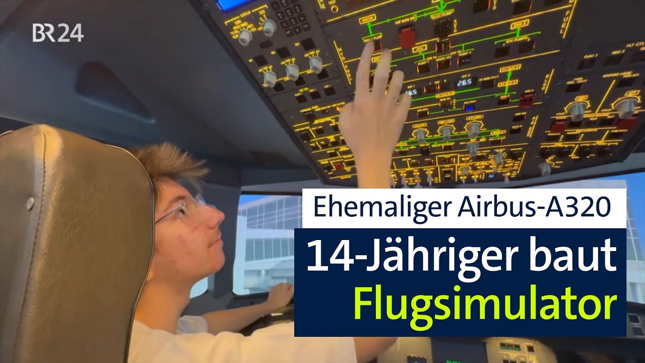 Flugsimulator aus einem ehemaligen Airbus-A320: Jungunternehmer baut SIM | Abendschau | BR24