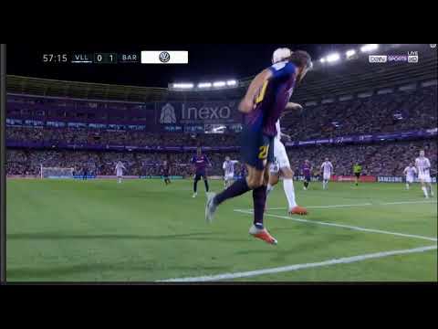 Real Valladolid vs Barcelona  Goal DEMBÉLÉ