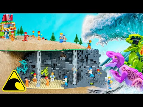 LEGOLand Jurassic World Adventure - Tsunami Dam Breach Experiment