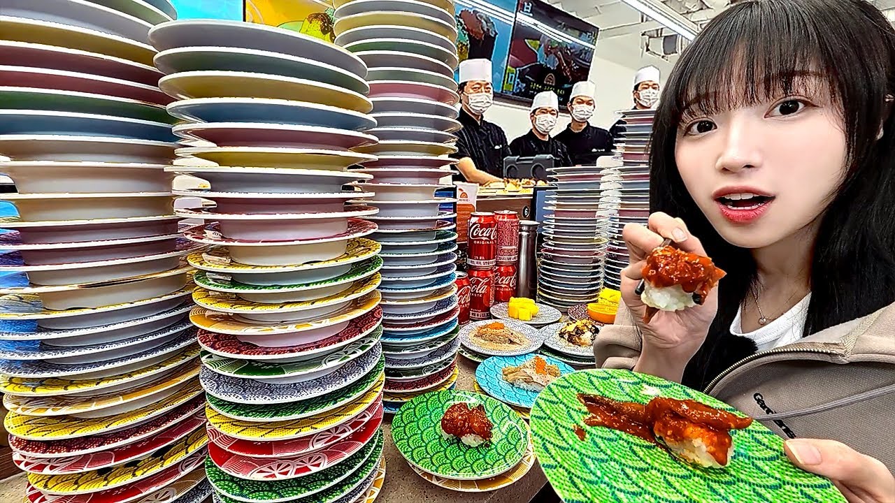 회전초밥 1접시에 890원?!😱 전국 최저가 회전초밥집에서 몇접시 먹었을까..?