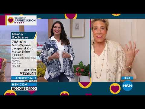 MarlaWynne Jacquard Knit Matte Shine Topper