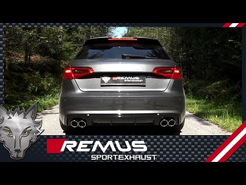 Audi RS3 type 8V with REMUS cat-back system