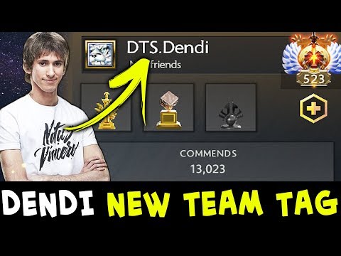 Dendi NEW TEAM tag — reviving DTS or tribute to his first team?