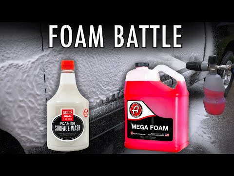 ADAMS MEGA FOAM vs  GRIOTS GARAGE BATTLE OF THE FOAM CANNON SOAP