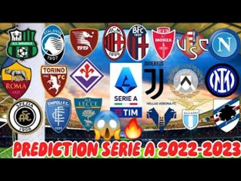 ECCO LA MIA PREDICTION ALLA CLASSIFICA DI SERIE A 2022-2023 ‼️