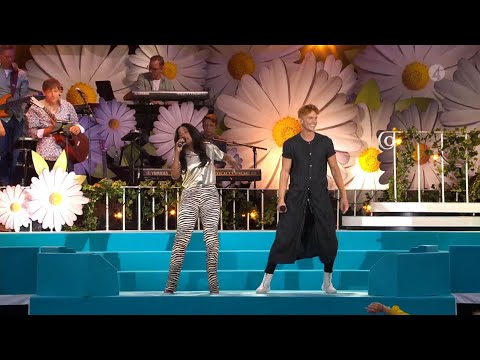 LaGaylia Frazier och Alexander Strandell framför mäktiga låten ”Stronger” - Lotta på Liseberg (TV4)