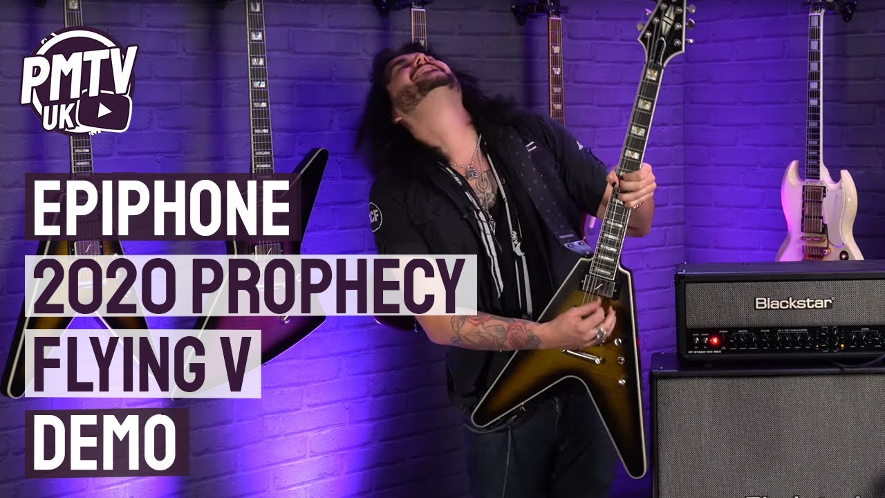 NEW! 2020 Epiphone Prophecy Flying V - Classic Design With A Modern Twist - Review & Demo - YouTube