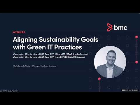 Webinar: Aligning Sustainability Goals With Green IT  150125
