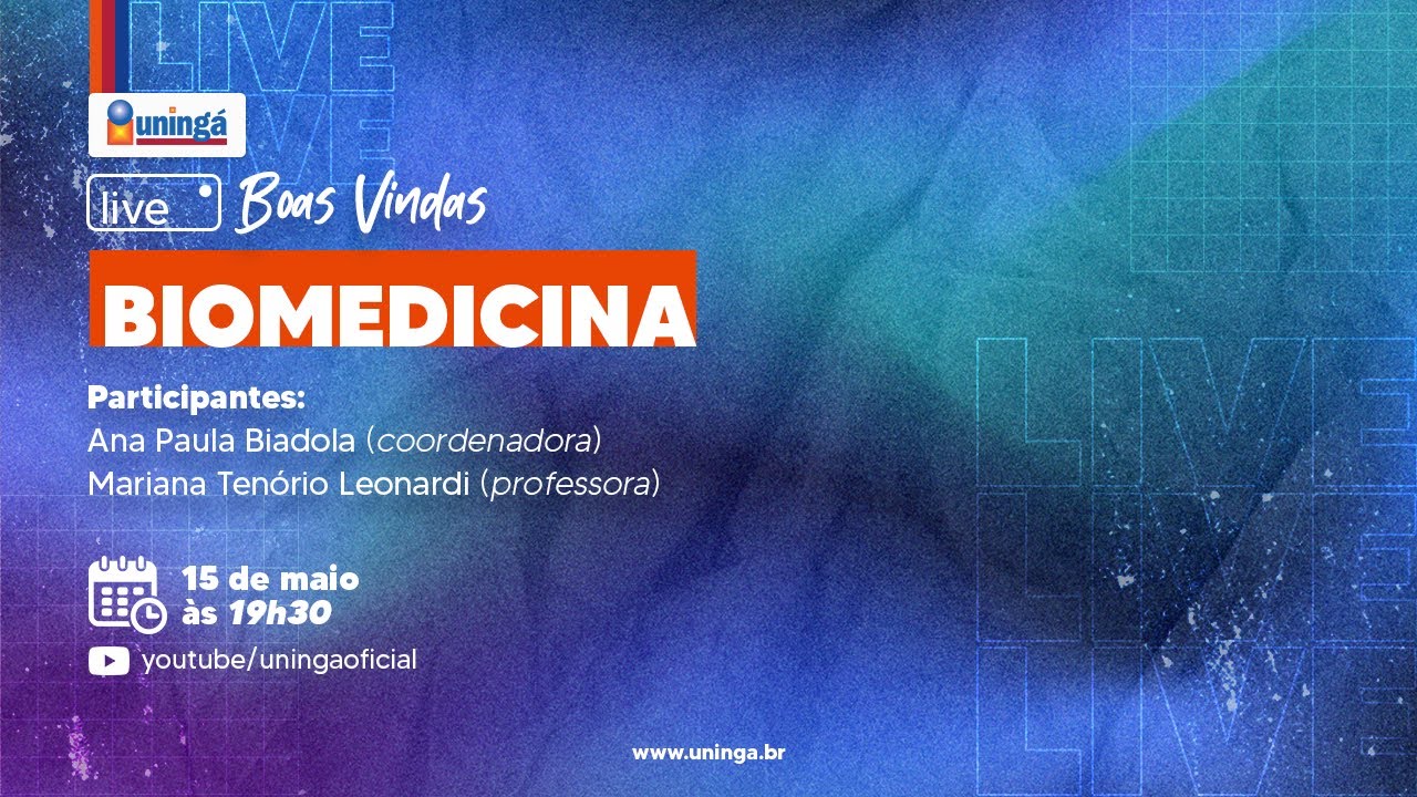 LIVE BOAS VINDAS - BIOMEDICINA