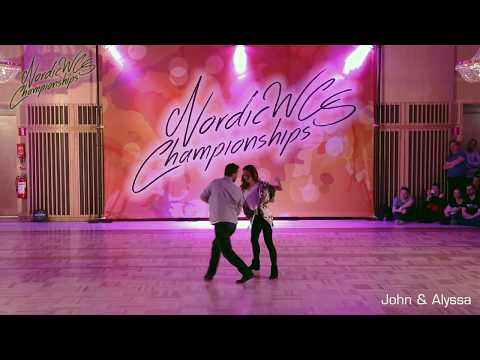 John Kirkconnell & Alyssa Glanville - Pro Show at Nordic West Coast Swing Championships